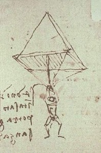 Image result for leonardo da vinci parachute